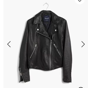 Madewell Washed Leather Motorcycle Jacket